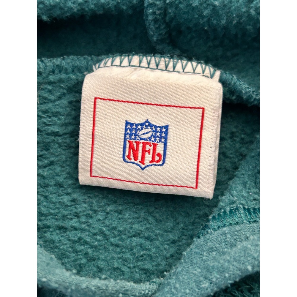 Vintage Philadelphia Eagles NFL Hoodie Mens XL Green Fleece Pullover Sweatshirt - Picture 2 of 8